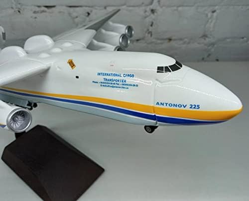 1/200 AN-225 MRIYA од Антонов (материјал за смола од шарена верзија） модел на авион на авиони на карго за собирање или подарок