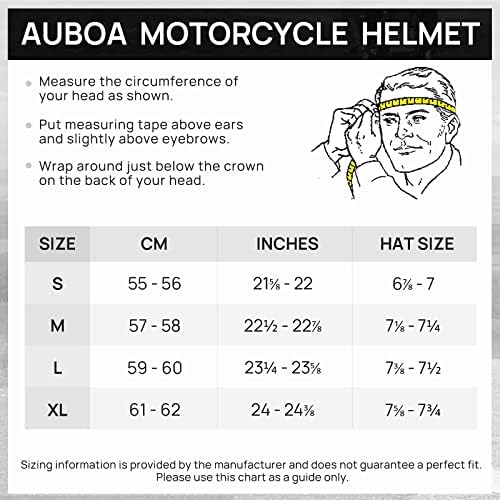 Шлемови за мотоцикли со целосен лице Аубоа за возрасни мажи и жени, одобрена кацига за трки со уличен велосипед со затемнет модул за