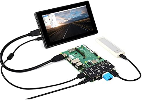 PCIe to USB 3.2 Gen1 адаптер дизајниран за Raspberry Pi Compute Module 4 IO табла, 4x USB порти со голема брзина, компатибилен со USB 3.0/2.0/1.1