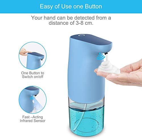Automatic 300ml Автоматски диспензер за сапун за пенење, водоотпорен електричен рачен рачен рачен сапун за сапун инфрацрвен сензор за кујна,