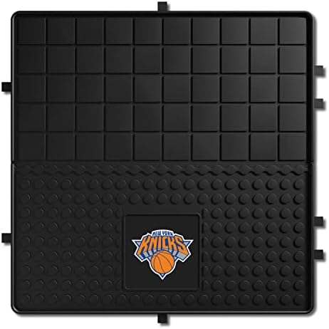 FanMats 10907 NBA New York Knicks Vinyl Heavy Duty Cargo Mat, Black, 31 X31