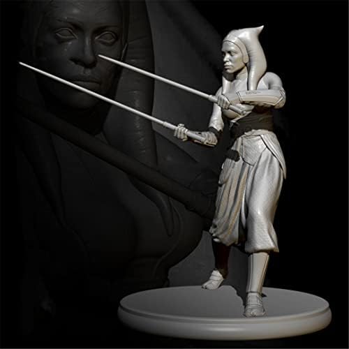 Etriye 75mm 1/24 Fantasy Planet Female Female Warrior смола карактер Die Cast Model // ik0446