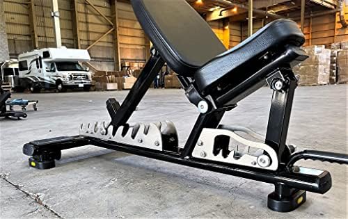Рајан Шервуд прилагодлива клупа за тежина за целото тренирање на телото, тешка, тркала и рачки