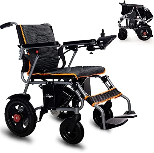 Преносна електрична инвалидска количка лесна преклопна за возрасни сениори, интелигентни колички за колички за напојување моторизирана