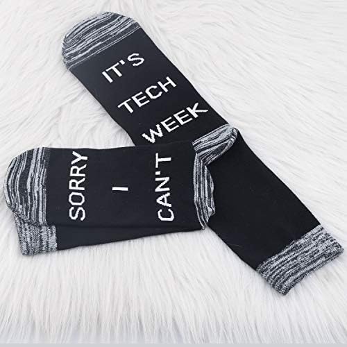 JXGZSO 2 пара театарски чорапи Технички чорапи Недела Недела Подароци Смешни чорапи Извинете што не можам да се работи за чорапи