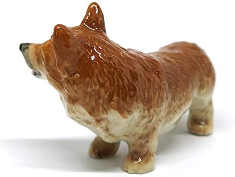 Зоокрафт Корги кучиња керамичка фигура Смешна постојана раката насликана порцеланска подарок колекционер
