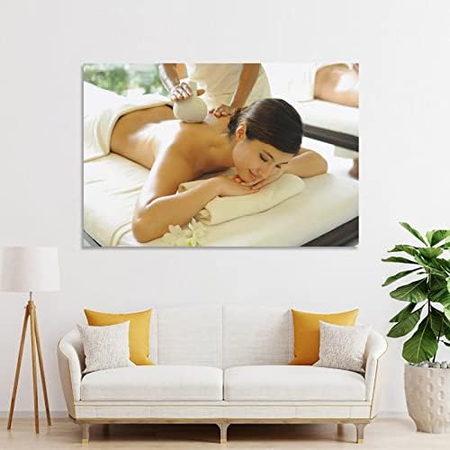 Постери за убавина за салони за убавина Тело на целото тело масажа спа -постер платно постери и отпечатоци од wallидни уметности за