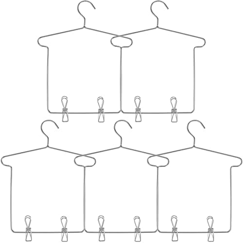 НОЛИТОЈ Облека закачалка 5 поставува мали додатоци за жица Мини здолништа што висат за мебел железо решетката спална соба, облечена
