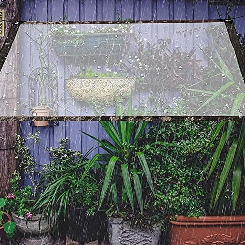 WHCQ тешка водоотпорна чиста тарпаулин, транспарентно ПВЦ стакло Види преку Тарп, отворено градина против замрзнување на ткаенини