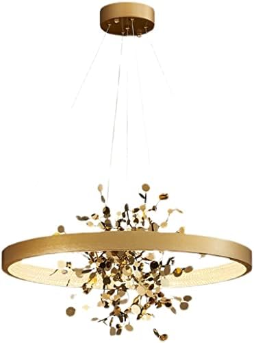 KFJBX златен не'рѓосувачки челик таванот лустер трпезарија бакар тркалезен прстен за приврзок светла за продавница за спални соби за спална