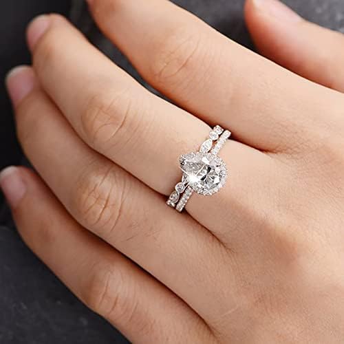 Исклучителен дијамантски прстен Елегантен рингевски прстен накит прстени жени модни целосни дијаманти цирконски прстени за жени слатко