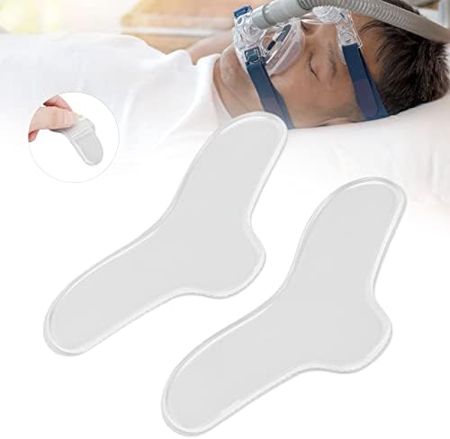 2 парчиња силиконски CPAP нос перница CPAP Назални гел влошки за дишење Машина за дишење нос гел подлога за заштита на носот додатоци