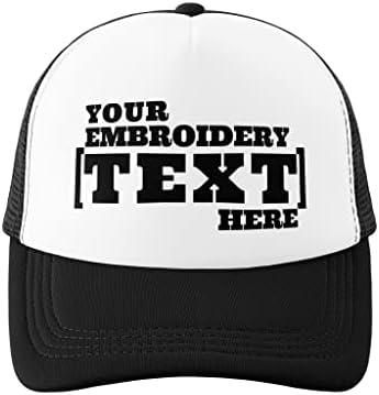 Персовизиран персонализиран текст Pranboo® · Лого · Фото капа/капа, извезено и печатено, Trucker Mesh Snapback