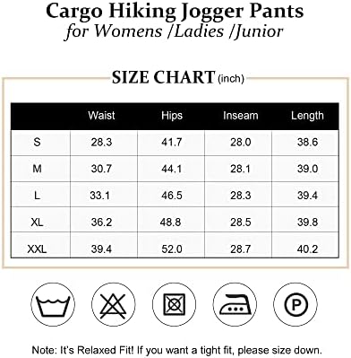 Разновидни женски џогери пешачки панталони - Брзо суво со карго џебови за атлетски, тренингот, стружења и на отворено во текот на летото