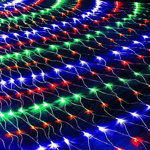 Yofit 360 LED Божиќни мрежни светла, 12ft x 5ft 8 режими за поврзување на Божиќни светла Декорација со 5 милиони олово жица за надворешни