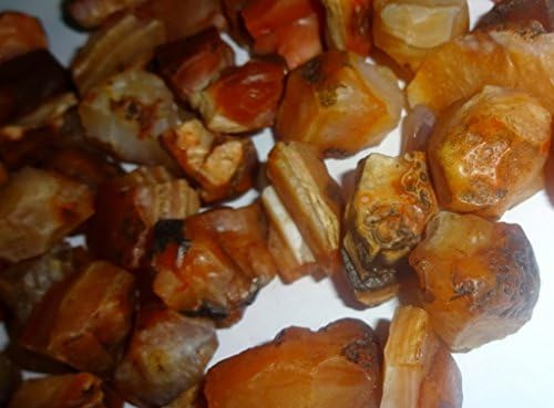 Возвишени подароци суров оган агат Премиум груб кристален лечен скапоцен камен камења со разновидни парчиња и чипови со големина