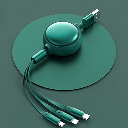 Fufueing 3A Multi USB полнач кабел што може да се повлече 3 во 1 адаптер за повеќекратни кабел за полнење со телефонски конектори