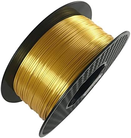 ZHJBD PLA Silk Filament 1.75mm, 3D филамент за печатач 1 кг златно, ефектот на печатење е свилен мазен