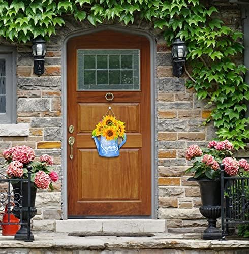 Сикохом здраво летна врата знак 11,6 фарма куќа сончоглед летен декор знак добредојде летен знак за врата за знак за висина за дома