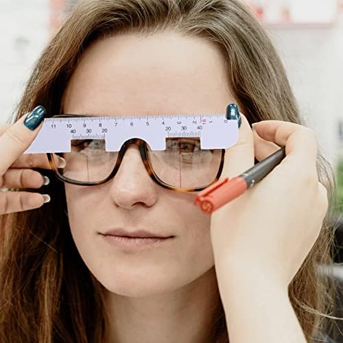 Тофику 5 парчиња метар Офталмоломска алатка пластична оптичка ПД владетел Далечина на владеење на владини додатоци за очила