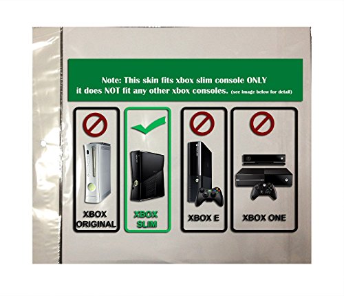 Xbox 360 Кожи Чад Череп Винил Налепници Покритие За Xbox Тенок Конзола Игра И Два Контролори
