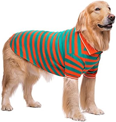 Ленти кошула за голема облека за кучиња Златен ретривер Лабрадор дише големо кучиња маица обична миленичиња кучиња облека црвена поло маица