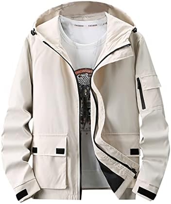 Машки палто ADSSDQ, класичен колеџ со качулка, мажите со долги ракави печати полиестерски палта V вратот лабав мек патент17