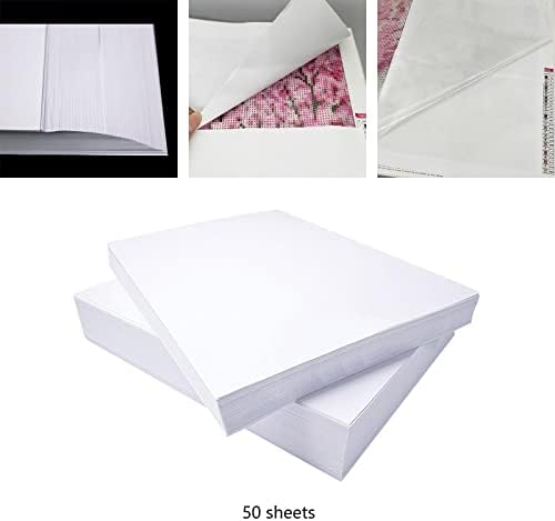 ФАНЦИИ 50 листови за ослободување хартија за замена на хартија за еднократна употреба на капакот на капакот, двострана за материјали за везови,