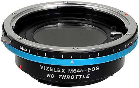 Адаптер за монтирање на леќи Vizelex nd од Fotodiox Pro - Mamiya 645 леќи до Canon EOS камера - со вграден променлив nd филтер