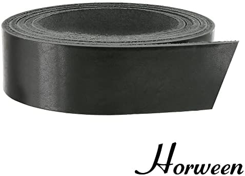 Horween Dublin Refeather Strap, црна, долга 55 до 60, повеќекратни тегови