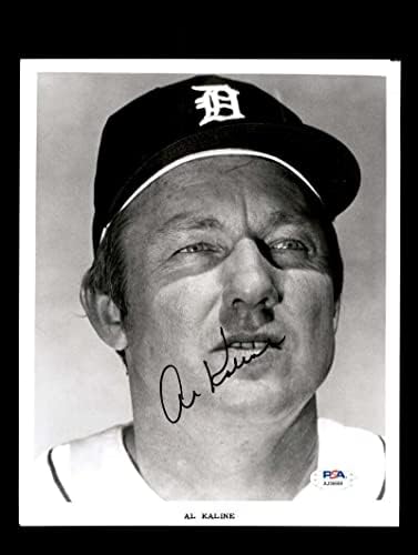 Al Kaline PSA DNA COA потпиша 8x10 Photo Tigers Autograph 8 - Автограмирани фотографии од MLB