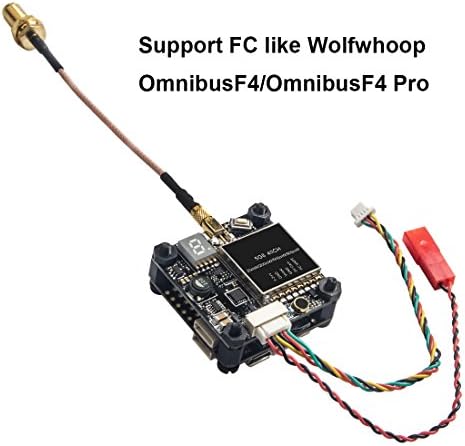 Wolfwhoop Q3 5.8GHz 0.01/25/200/500/800MW Префрлен FPV видео предавател со MMCX и FC UART Поддршка OSD Конфигурирање преку контролорот