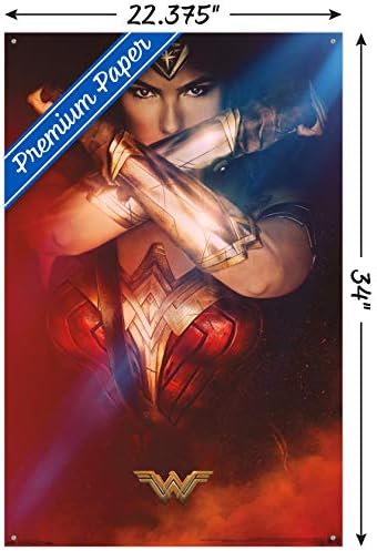 DC Comics Movie - Wonder Woman - нараквици по еден лист постер со пинови за притисок