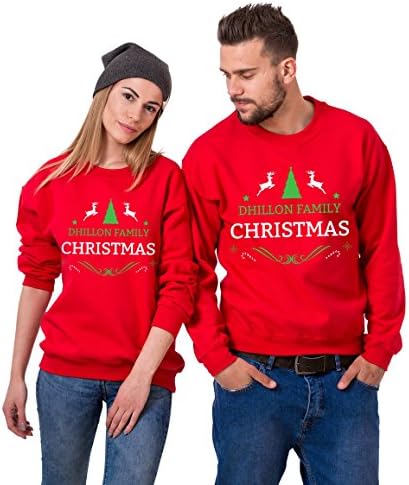 Божиќно сопствено име за семејство, кои одговараат на двојки за џемпери