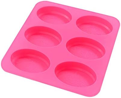 Бонбони украсување пенкала калапи силиконски шест чипка образец калапи последователни калапи овални сапун сапун кујна ， трпезариски калапи форми форми