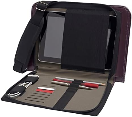 Бронел виолетова кожна лаптоп лаптоп кутија-компатибилен со HP Envy X360 13-Ar0001Na 13,3 инчен FHD конвертибилен лаптоп на допир