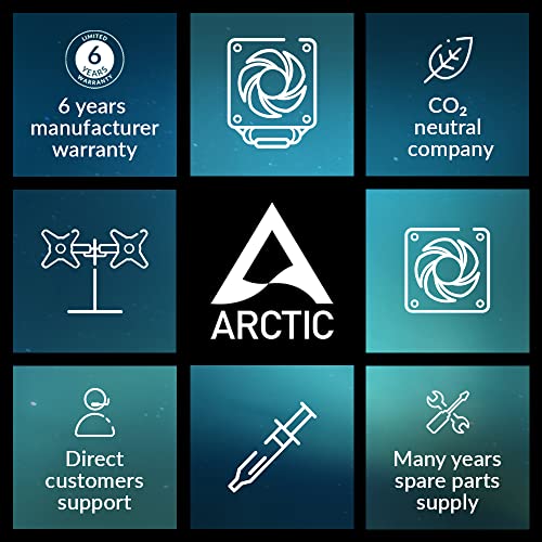 Арктичкиот Замрзнувач А13 Х-Компактен Ладилник ЗА ПРОЦЕСОРОТ АМД, 100 мм, 300-2000 ВРТЕЖИ во МИНУТА, Динамично Лежиште На Течности, Претходно