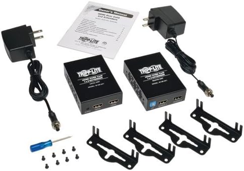 Трип Лајт 1 х 2 HDMI Над Cat5/Cat6 Комплет За Продолжување, Предавател и Приемник, 1080p @ 60 Hz, до 200-ft.