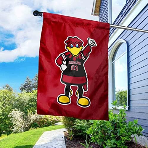 USC Gamecocks Cocky Mascot House Lage со сет на пол -знаме