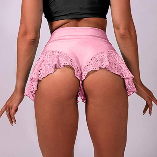 Секси мини високи половини шорцеви за жени разгалени пол -танцувачки шорцеви топли панталони тесни шорцеви мрежни гаќички долна облека долна