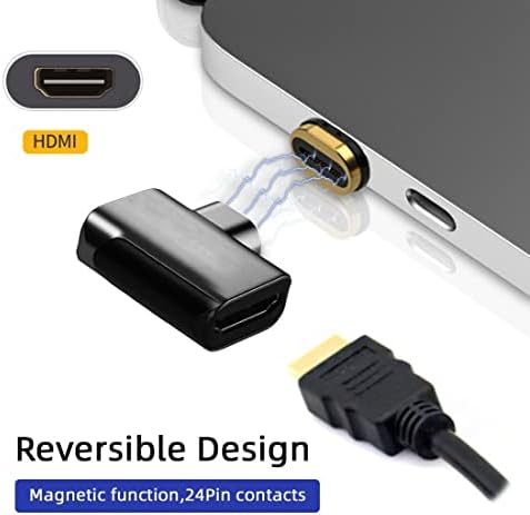 Магнетски адаптер Chenyang CY USB C, USB тип C до HDMI HDTV монитор конвертор Адаптер 4K 2K 60Hz за таблет и телефон и лаптоп