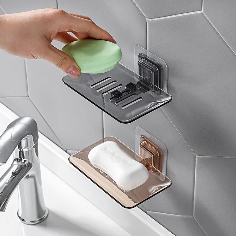 DHDM SOAP RACK NO WEDLING Wallид монтиран сапун за сапун додатоци за бања сапуни сапуни самостојно лепило