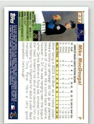 Mike MacDougal Card 2005 Topps Black 237 - Плочани бејзбол картички