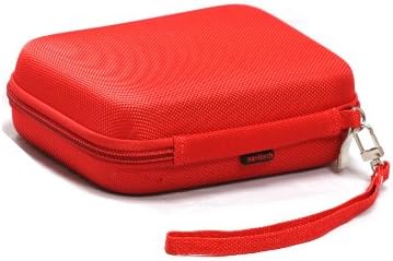 Navitech Red Hard Carry Case Mini Stick Sick Lother компатибилен со ACEPC W5 компјутерски стап
