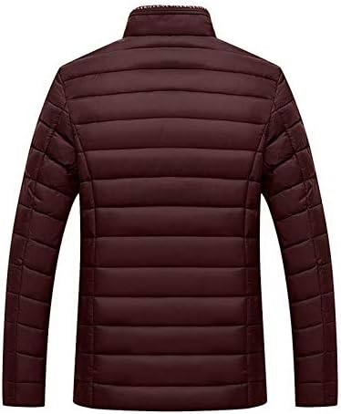 ADSSDQ Зимски палто, празник плус големина на врвови мажи колеџ колк со долг ракав памук цврсти врвови, исмејувачки врат, вклопуваат