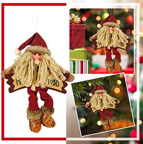 Божиќна декорација реквизити станици Телескопска кукла Божиќно елени плишани приврзоци за декоративни куки за украси со кристали