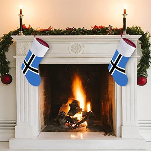 Естонија знаме црвени Божиќни празници за одмор дома украси за Божиќно дрво Камино виси чорапи