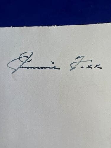 Џими Фокс Потпиша 4.5х5, 5 Намалување На Автограм Албум Страница ЈСА КОА-Млб Намалување Потписи