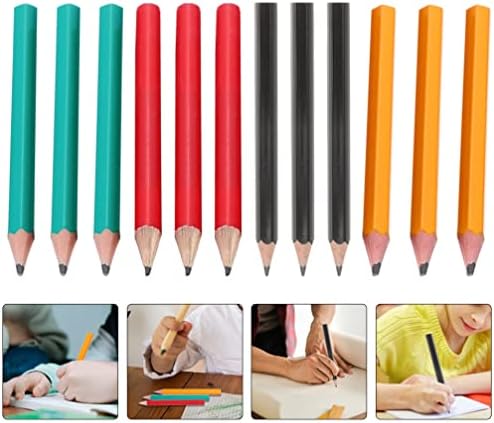 Ipetboom 60pcs мини моливи кратки моливи за ракопис со моливи во боја на мали моливи деца кои пишуваат моливи студенти Кратко пишување моливи