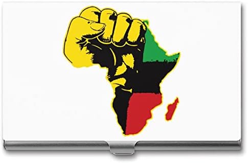 Африка Тупаница Мапа Бизнис Лична Карта Носителот Силм Случај Професионални Метал Име Картичка Организатор Џеб